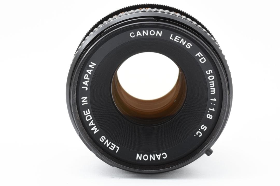 超美品 CANON FD 50㎜ f1.8 S.C MF レンズ　B772
