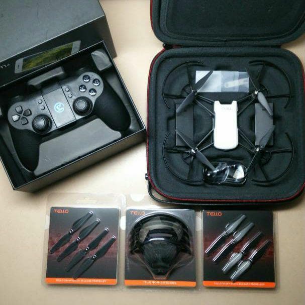 ドローン DJI Tello 送信機セット & 専用ケース・付属品付き