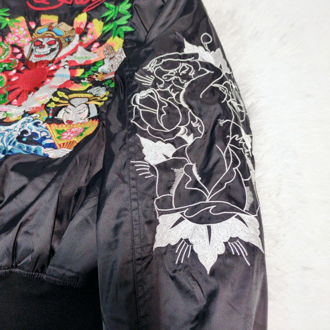 Ed Hardy エドハーディー MA-1 フライトジャケット スカジャン 刺繍