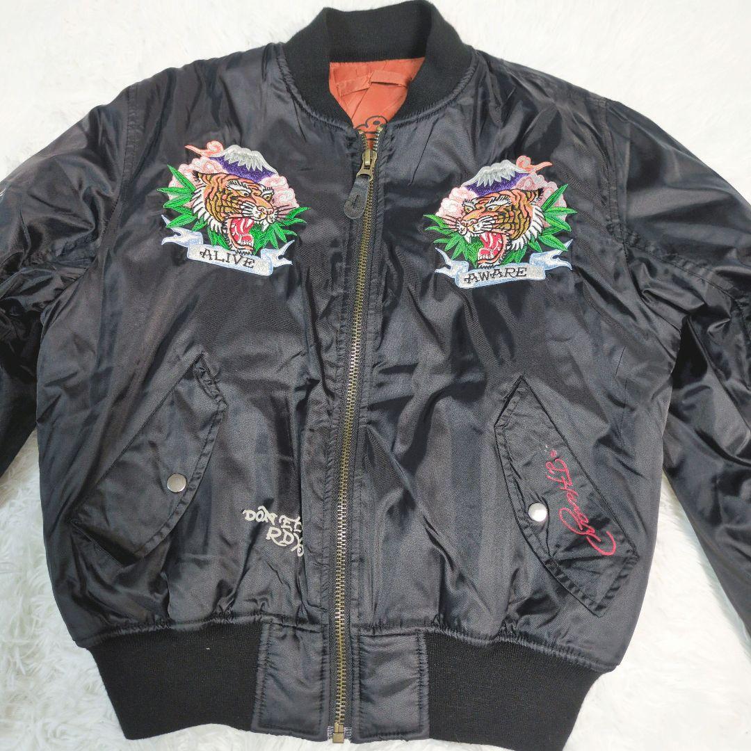 Ed Hardy エドハーディー MA-1 フライトジャケット スカジャン 刺繍