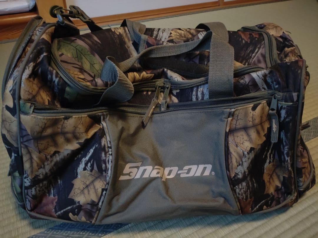 Snap-on　リーフカモフラ　迷彩　3way ボストンバッグ スナップオン