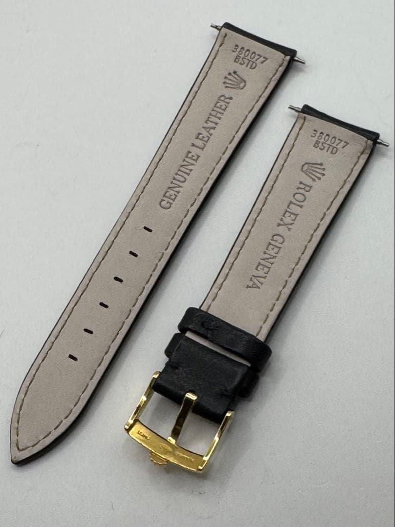 ＲＯＬＥＸ　１９ｍｍ純正皮ベルト　純正ＧＦ尾錠　純正バネ棒　未使用品