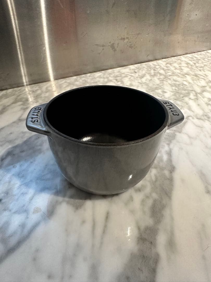 美品】STAUB ストウブ鍋ラココットデゴハン　グレー12