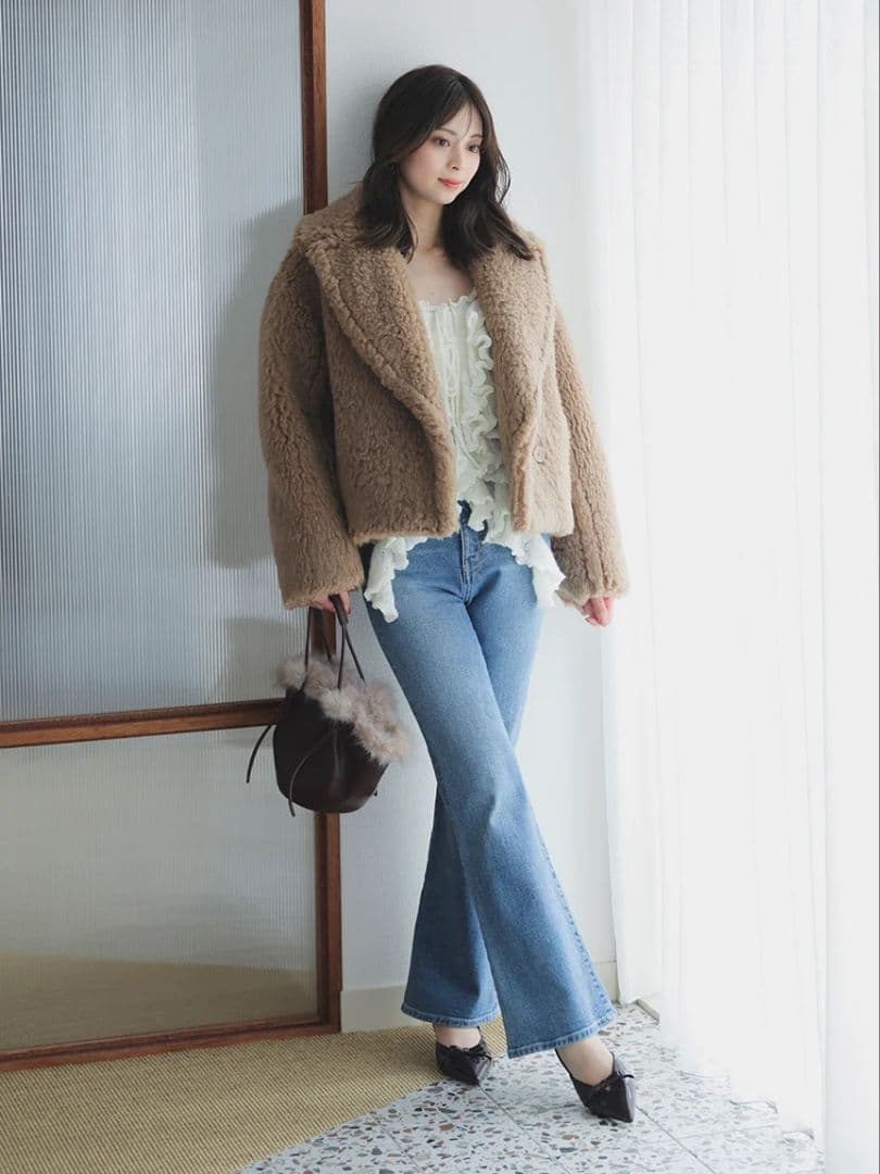 新品タグ付♥️定価以下 SNIDEL ラッフルデザインニットプルオーバー