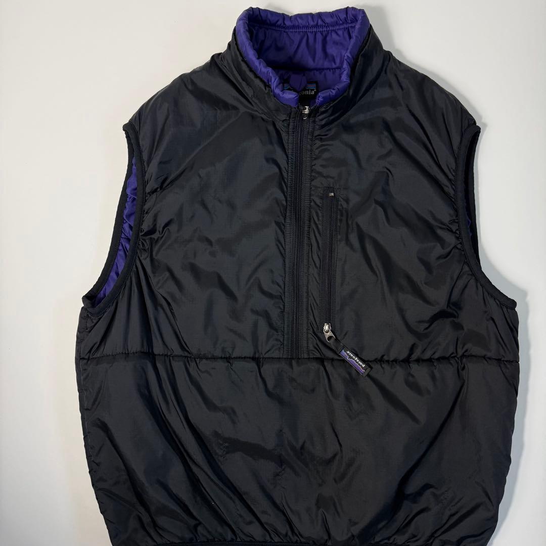 90's patagonia パタゴニア USA製 パフボールベスト ブラック