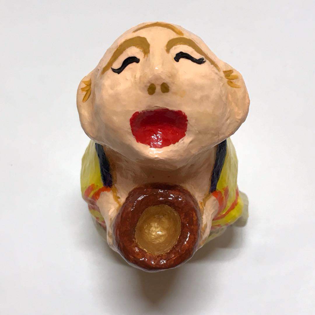 お月見 布袋尊 はりこ工芸　匿名配送 送料無料 限定