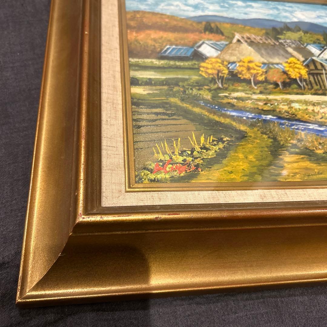 新品　油彩額縁　油絵入り　風景画　リメイク・再利用向け 店舗在庫 まとめ買い歓迎