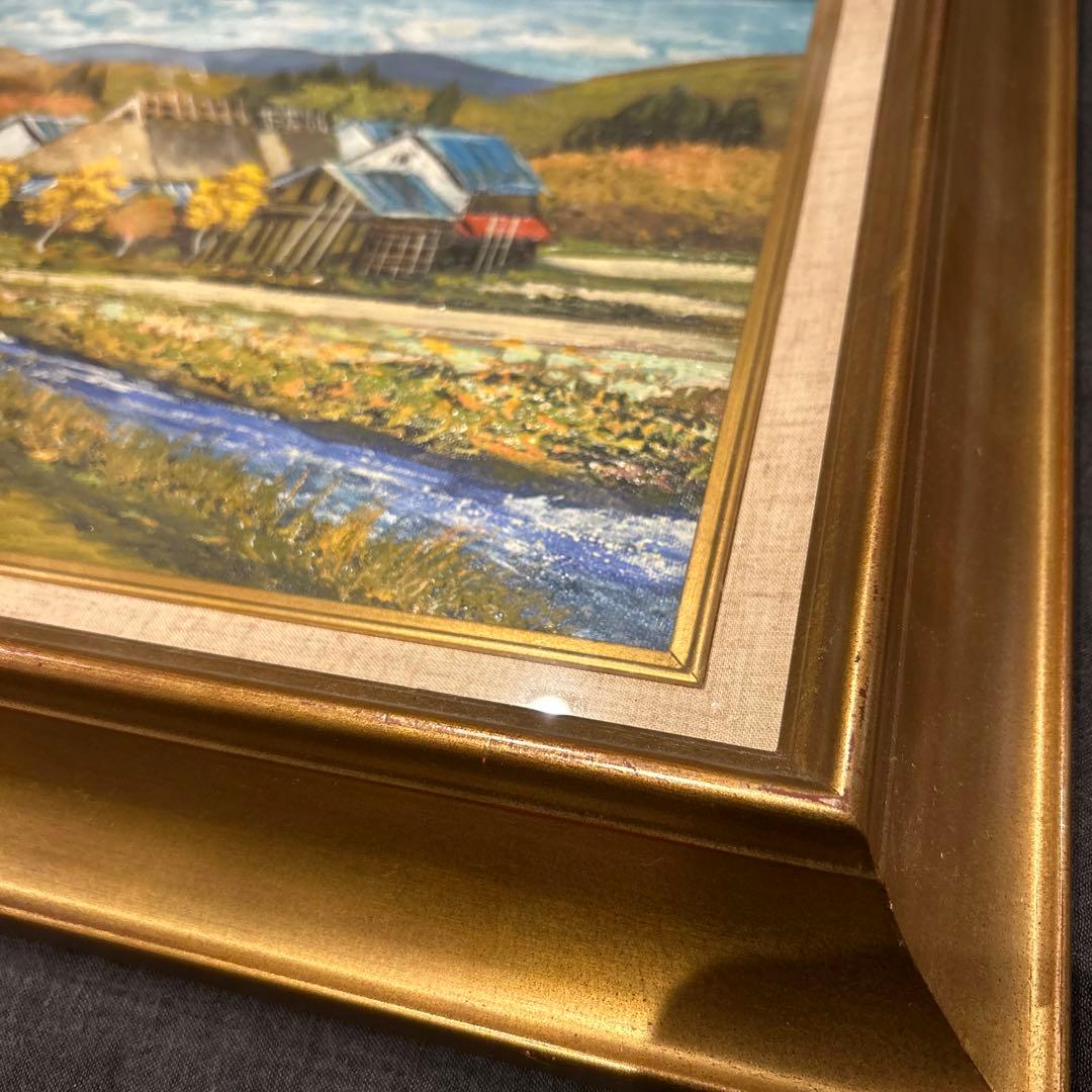 新品　油彩額縁　油絵入り　風景画　リメイク・再利用向け 店舗在庫 まとめ買い歓迎