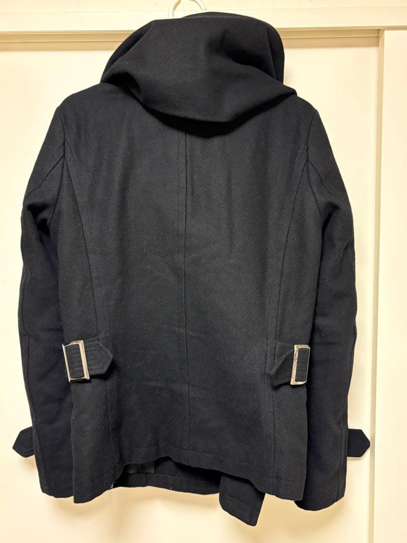 BUFFALOBOBS 黒色 ダブルブレスト クロワッサンピーコート サイズ1
