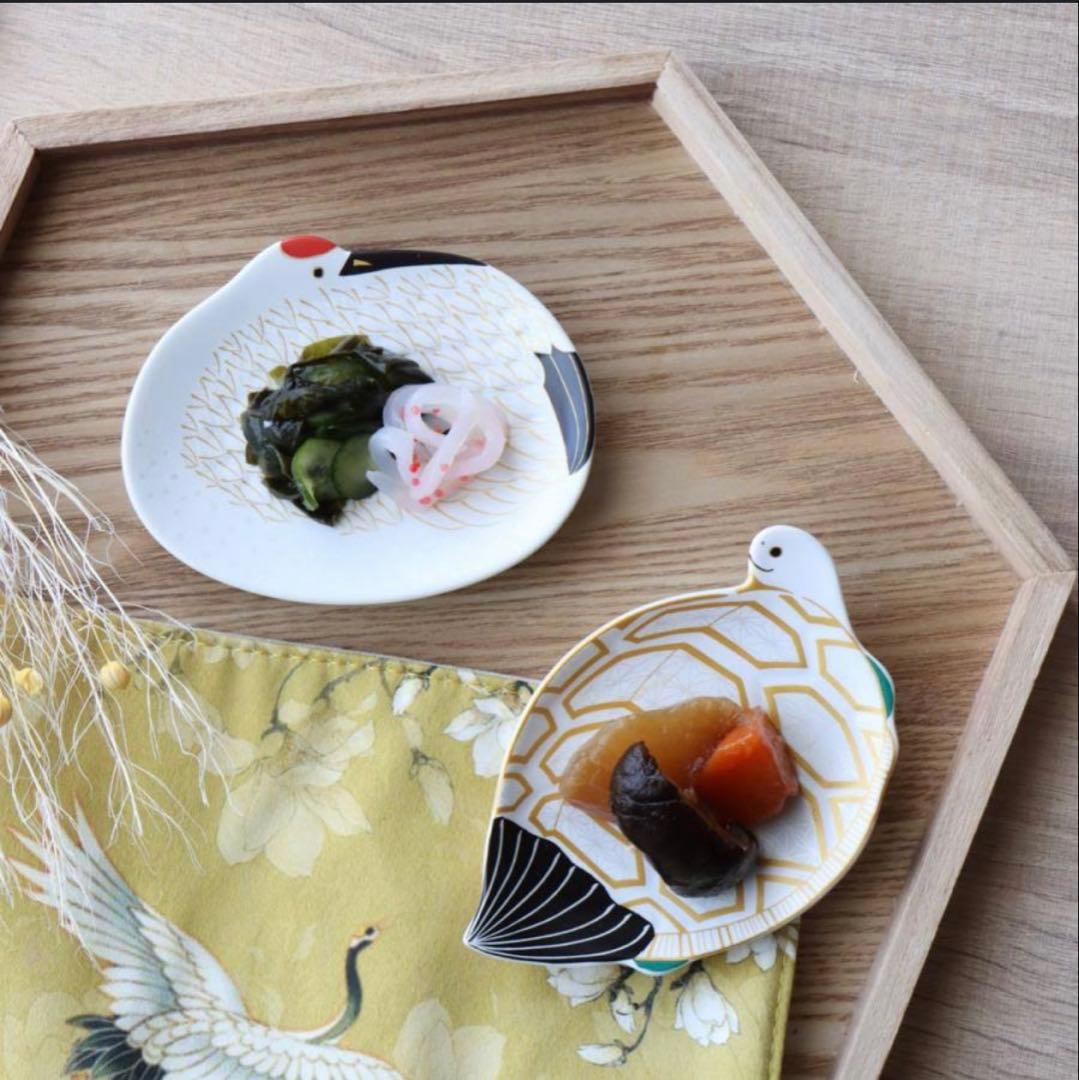 あーぽん様ご依頼品　有田焼　幸楽窯　松葉形前菜皿　銘々皿　特別7点セット