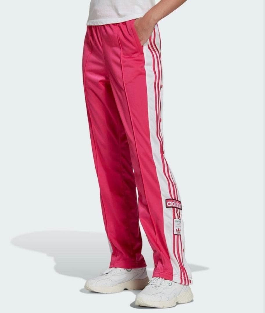 【adidas（アディダス）】美品 アディブレイク トラックパンツ ピンク L