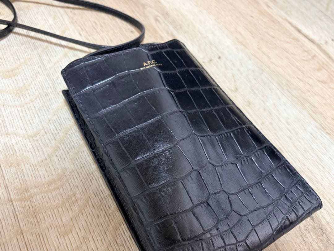 【週末値下げ10%off】 A.P.C. ショルダー バッグ　クロコ