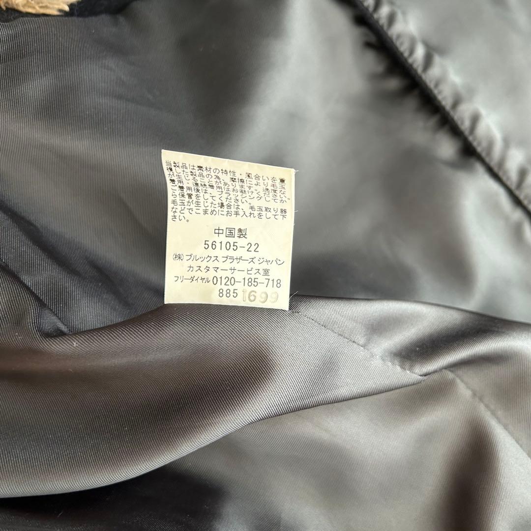 BROOKS BROTHERS ピーコート Pコート　メルトン ネイビー M