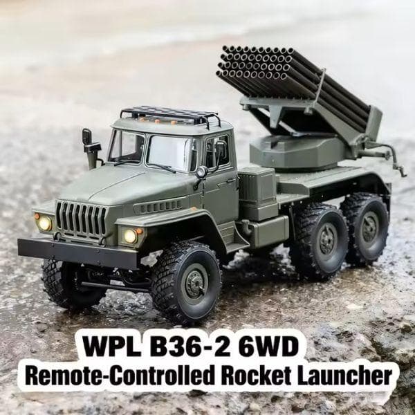 WPL B36-2 1/16 自走多連装ロケット砲トラックラジコン BM-21
