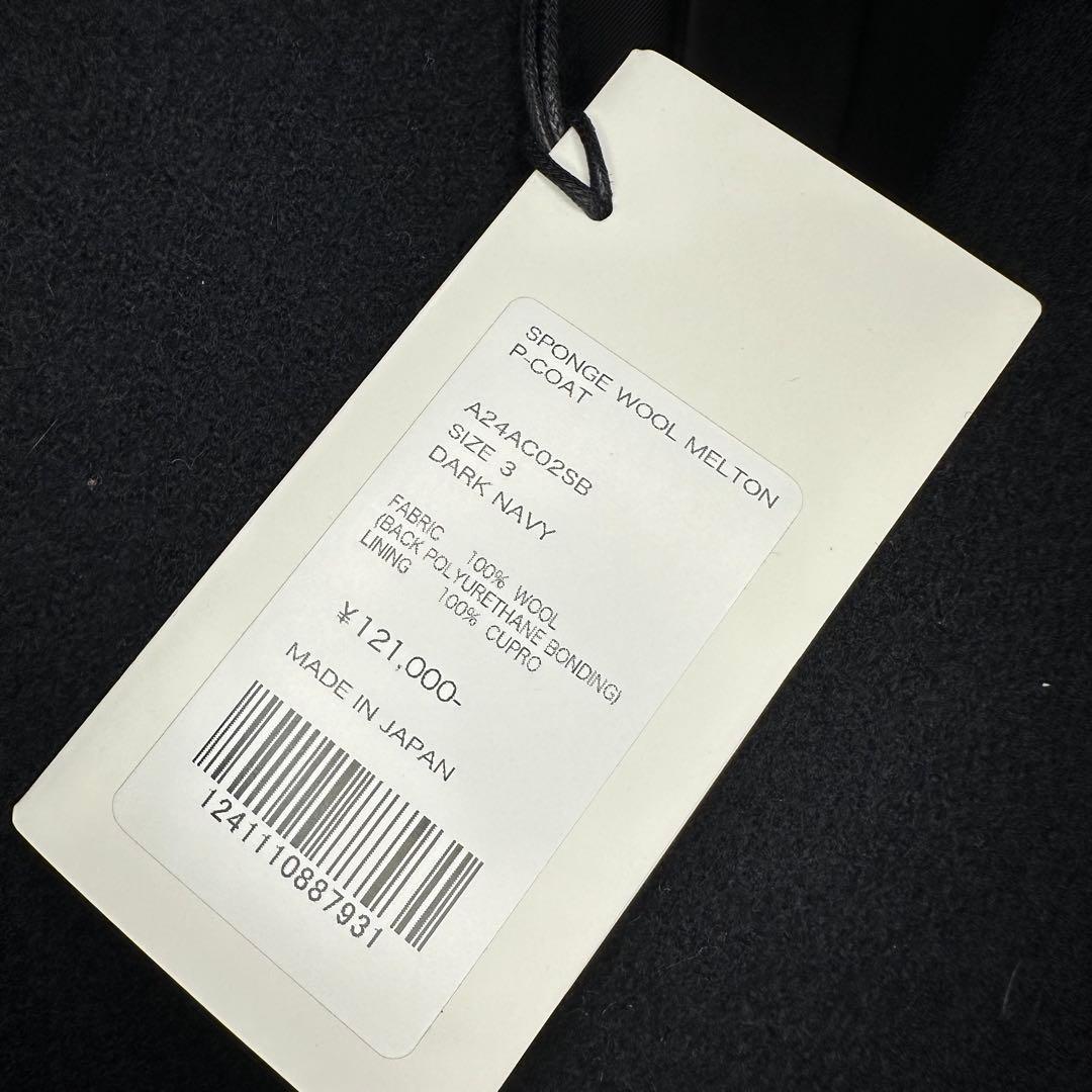 ジャケット・アウター AURALEE 24aw SPONGE WOOL MELTON P-COAT