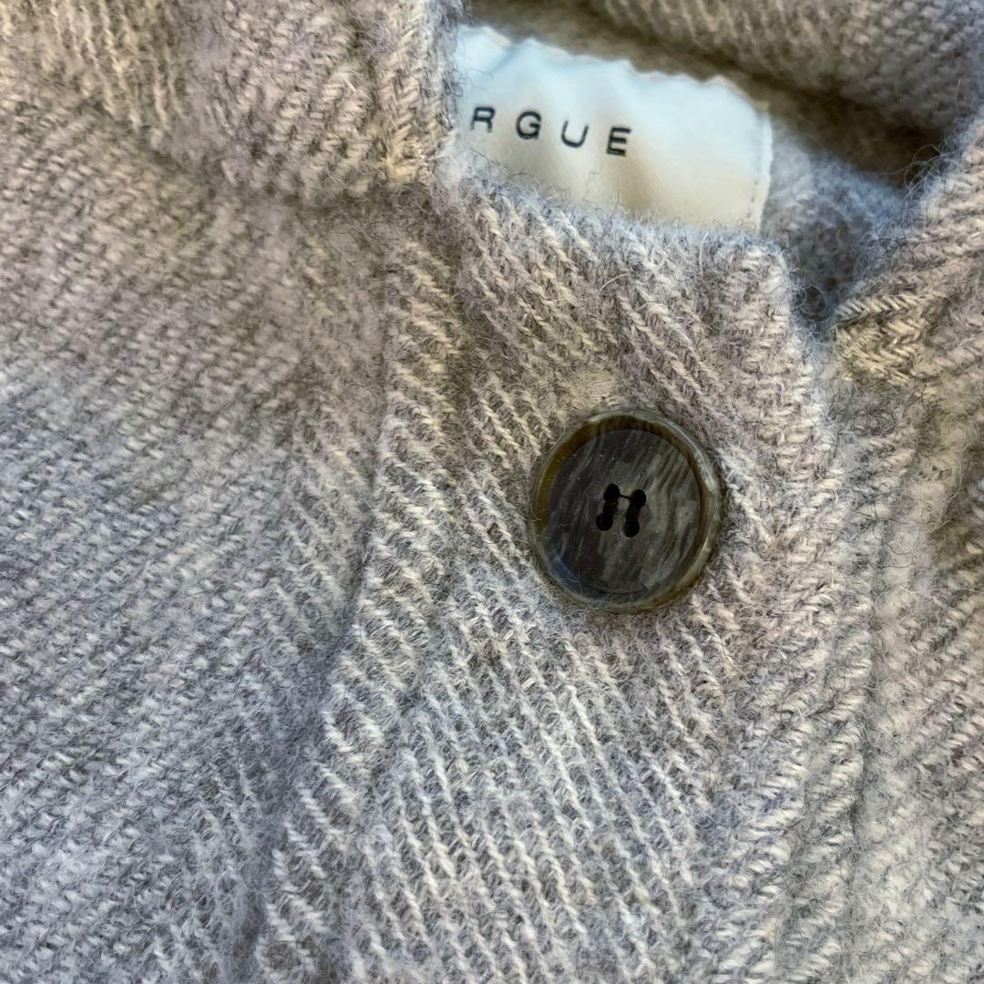 argue★SHETLAND WOOL LINEN VINTAGE PONCHO