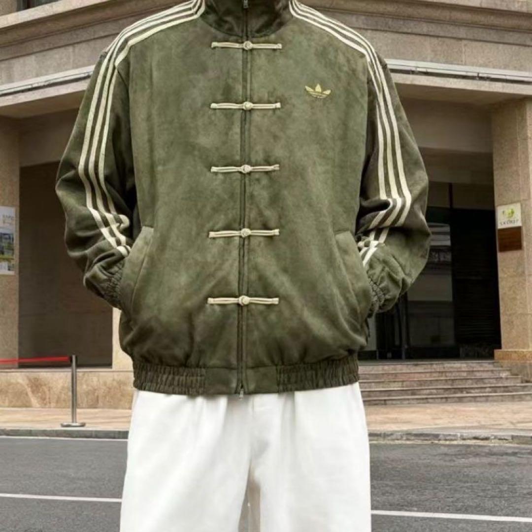 adidasアディダス 中国限定 蛇年トラックジャケット 緑Lサイズ”