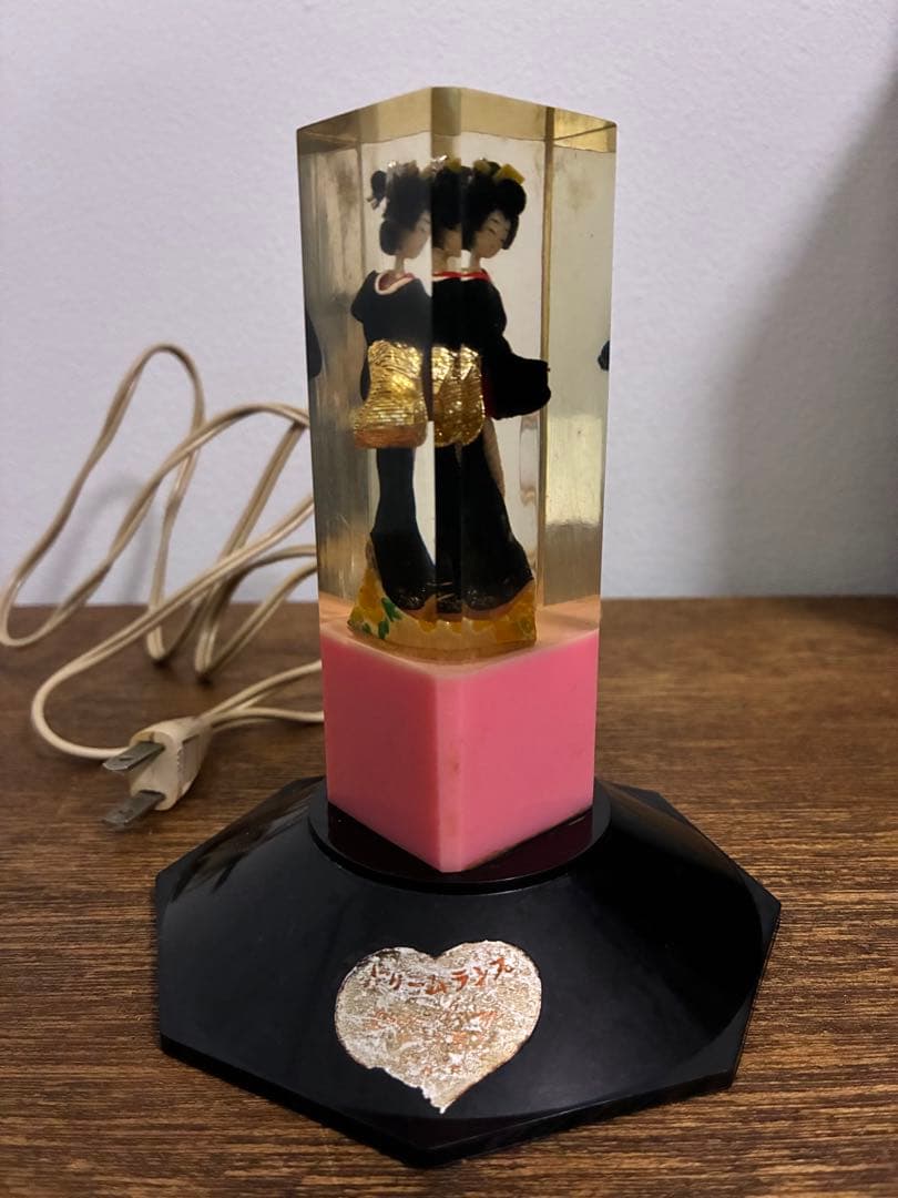 希少 昭和 レトロ 舞妓 芸者 美人 照明 水中花 レトロ照明 雑貨 レトロ雑貨