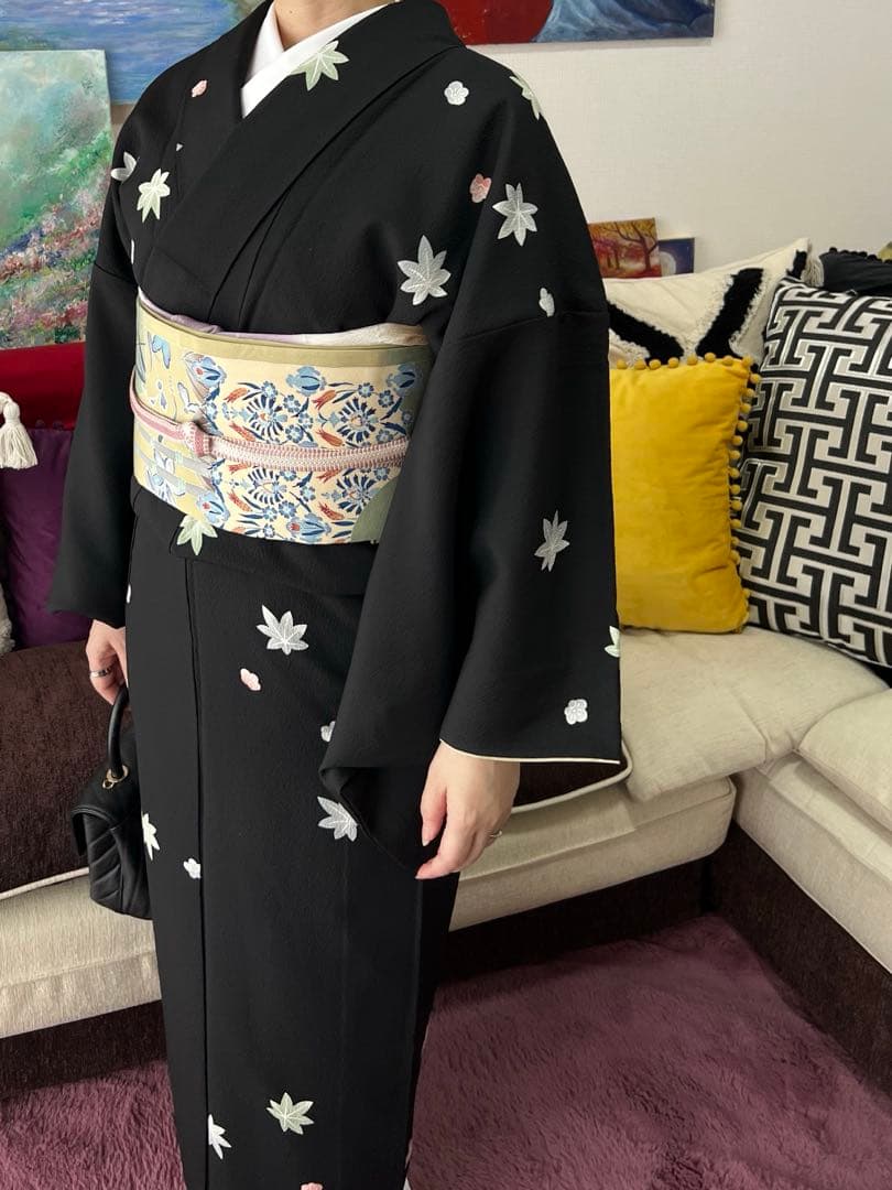 黒地小紋