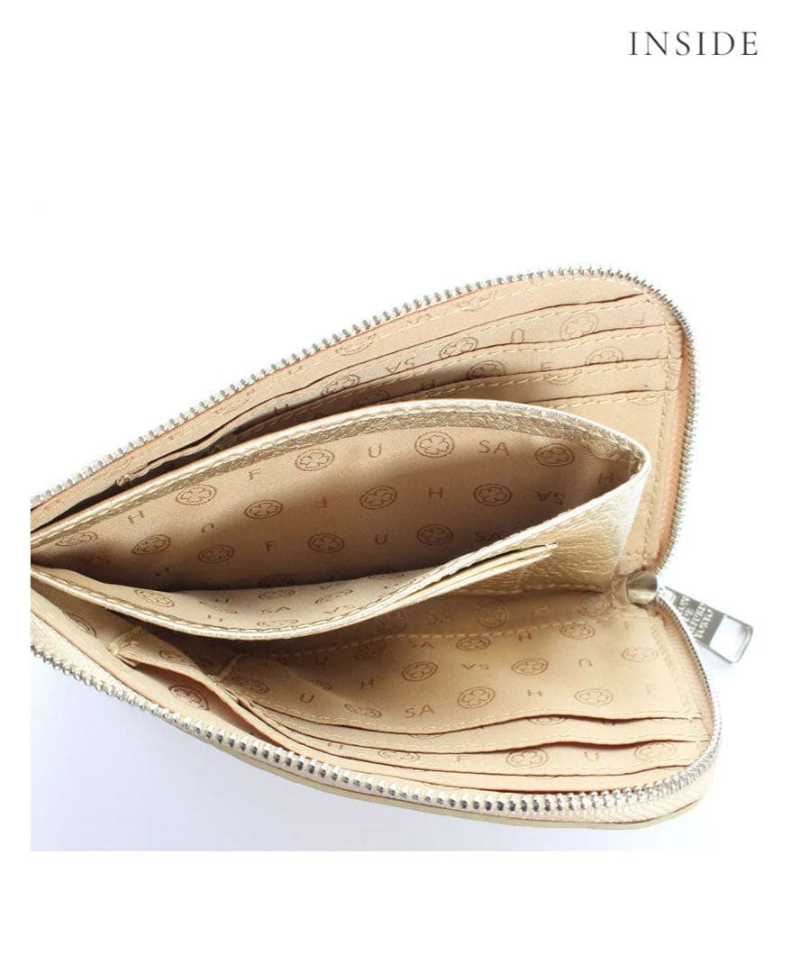 小物 Three Star L-shaped mini wallet