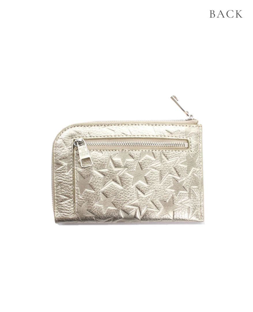 小物 Three Star L-shaped mini wallet