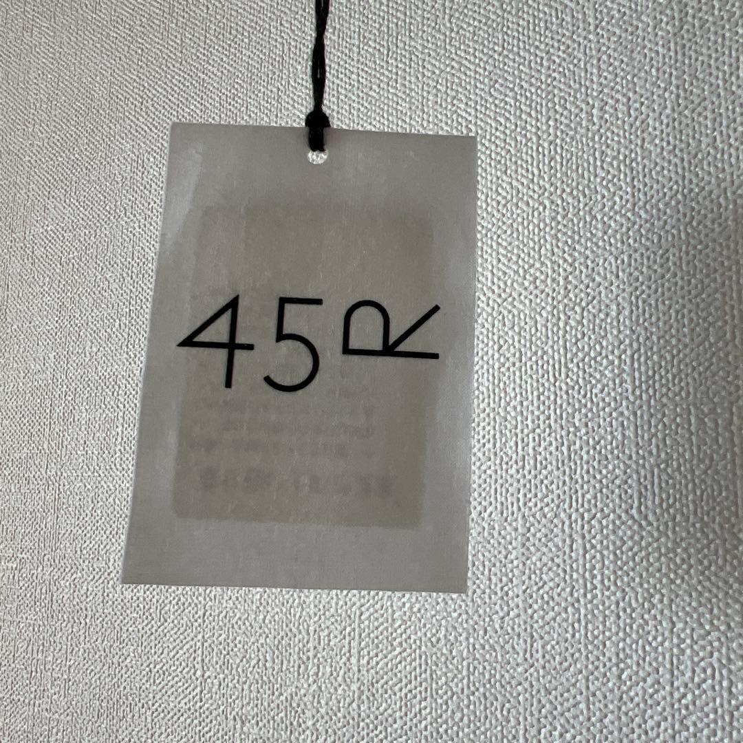 45R オレンジ色 コットン長袖シャツ