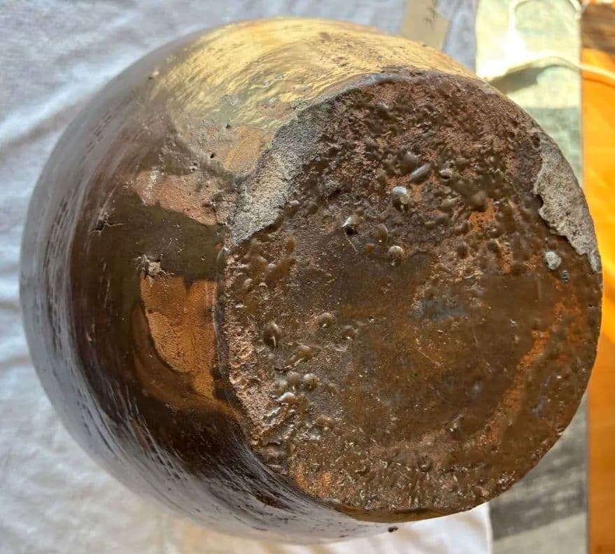 備前焼　三耳壷　古美術　花器 置き飾り