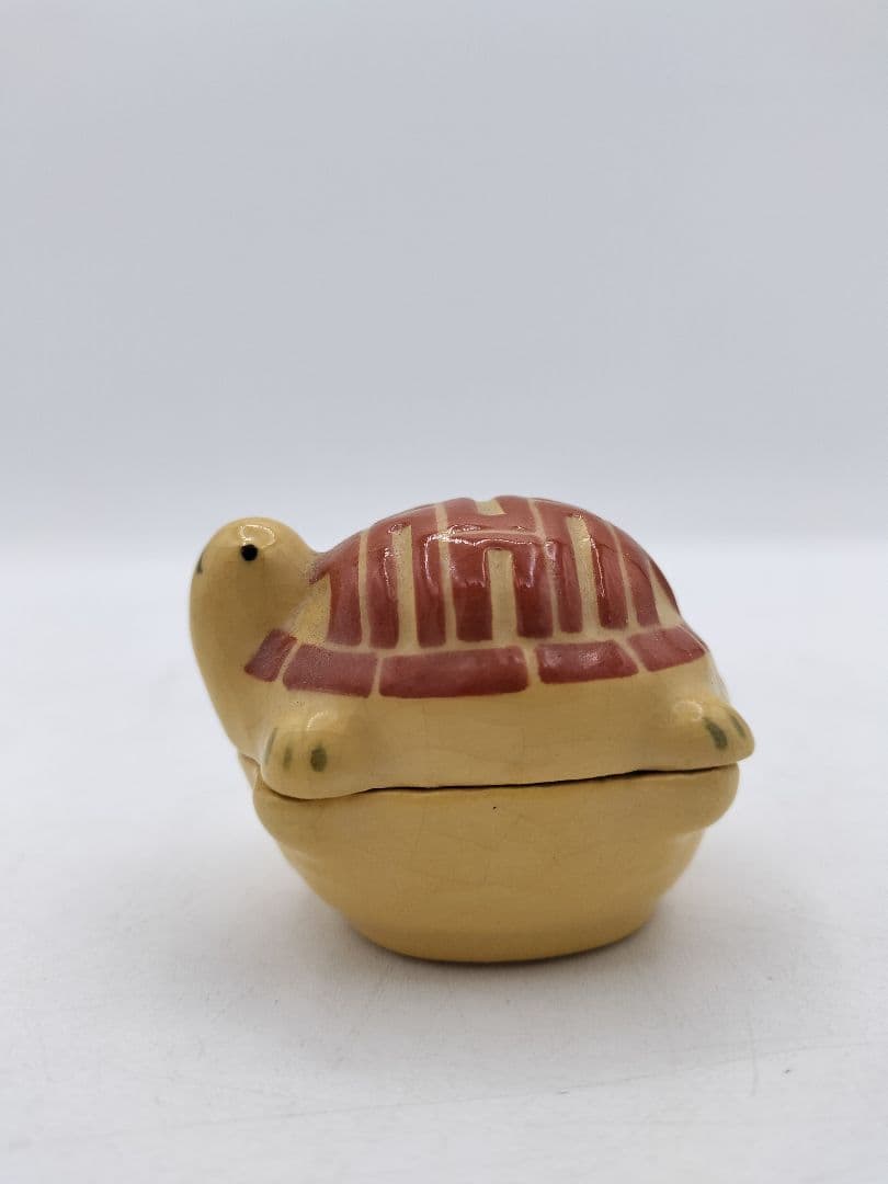c769 【新品・未使用】香合 亀 伊東桂楽 木箱 茶道具