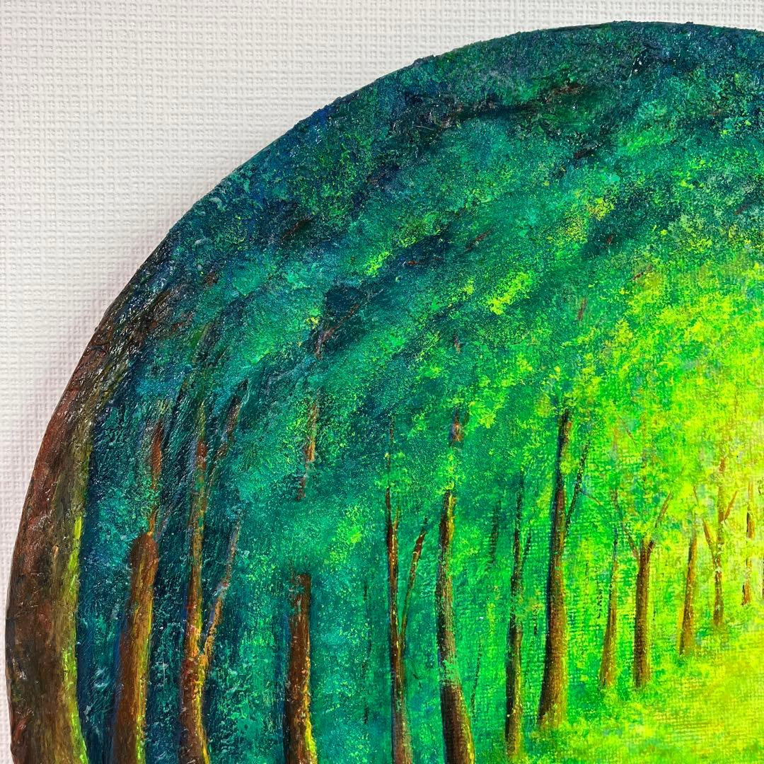 絵画　アクリル画　原画　希望への道　癒し　光　風景画　S.I