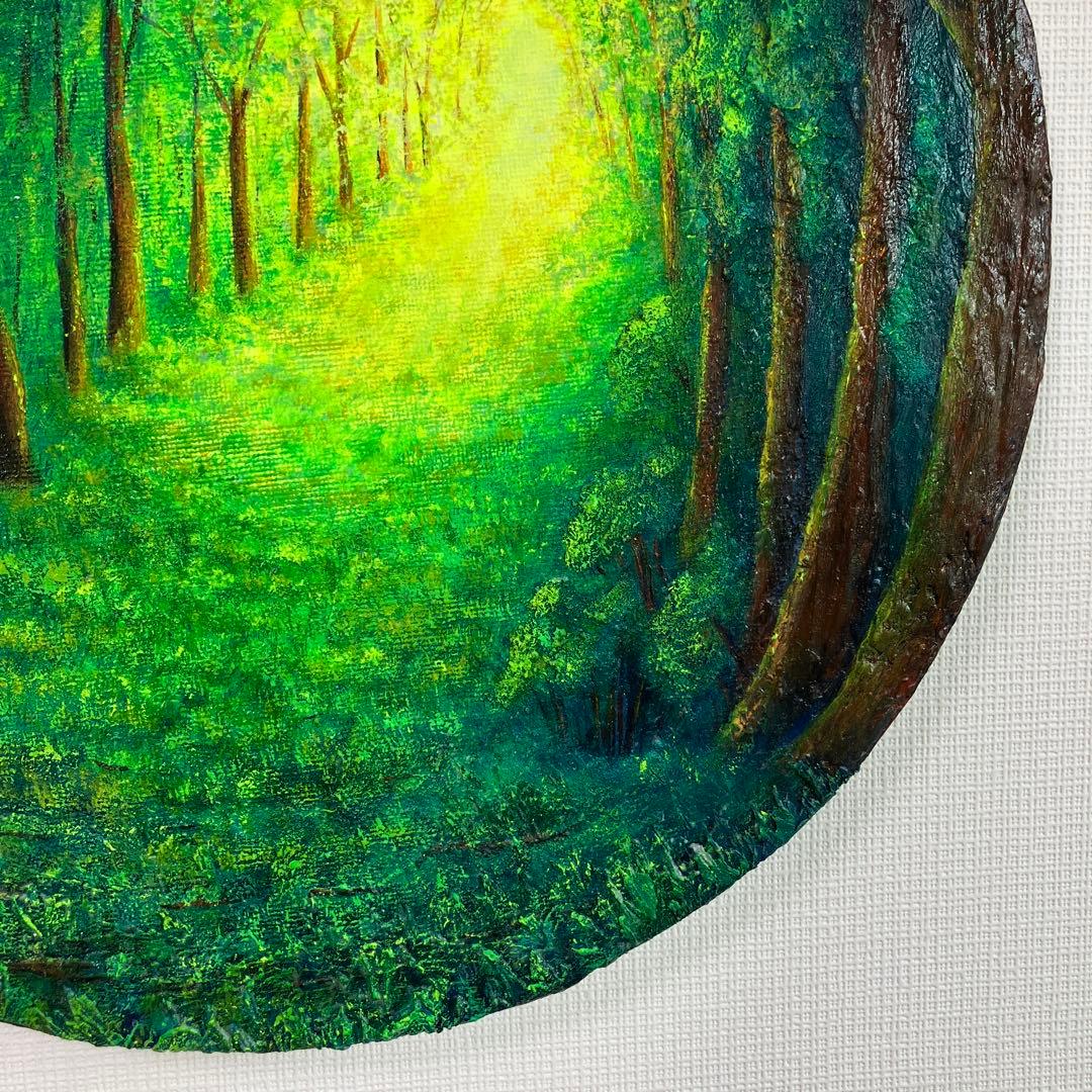 絵画　アクリル画　原画　希望への道　癒し　光　風景画　S.I