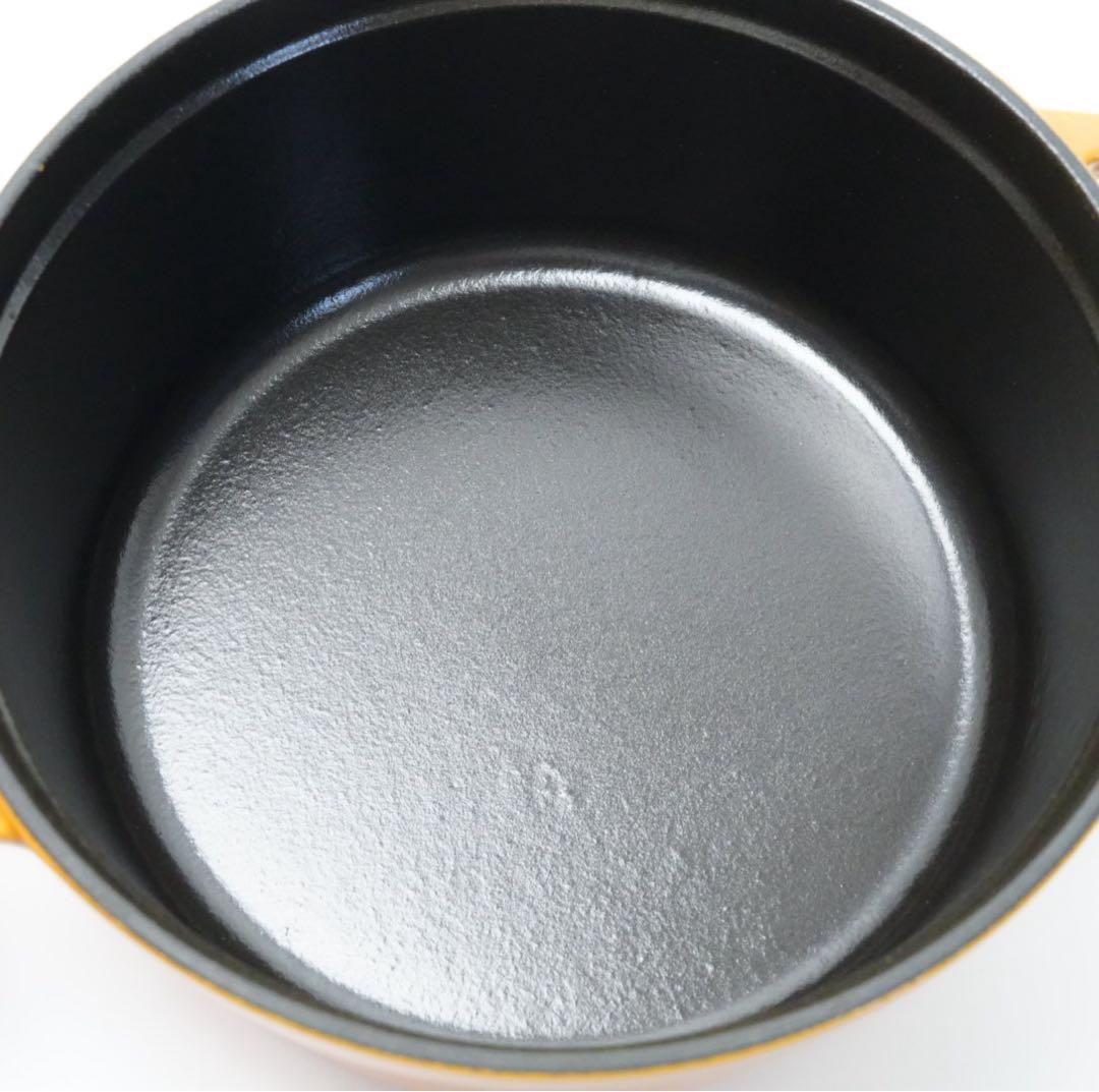 【美品】ストウブ staub ピコココット ラウンド 18cm マスタード