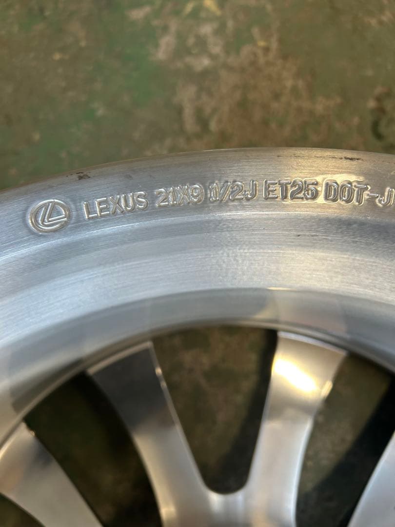 LC500純正アルミ21×8.5J 2本21×9.5J 2本ET25PCD120