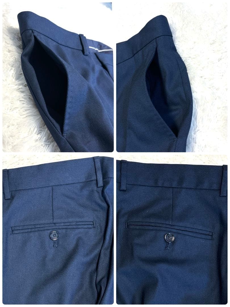 新品✨ZARA MAN スーツ セットアップ 52 大きいサイズ 総柄裏地