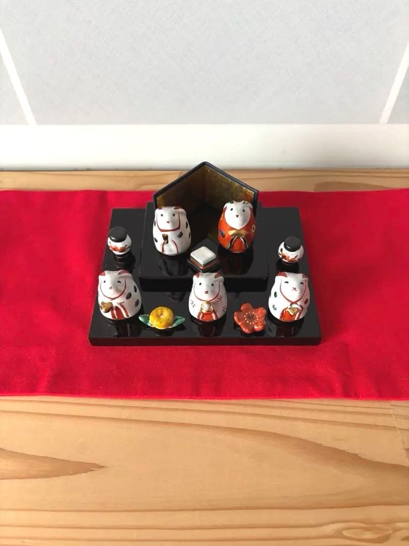 お雛様　うさぎ雛　陶磁器