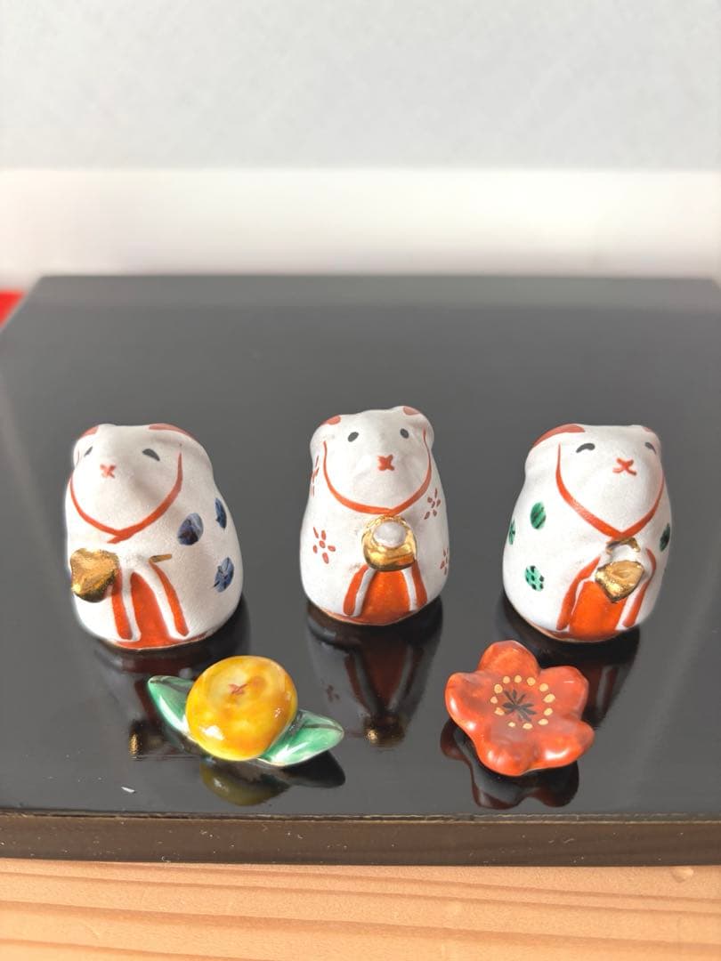 お雛様　うさぎ雛　陶磁器