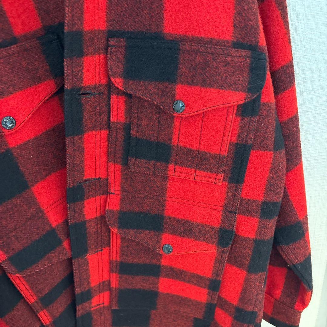 H*f様 80s FILSON マッキーノクルーザージャケット　40 レッド×ブ