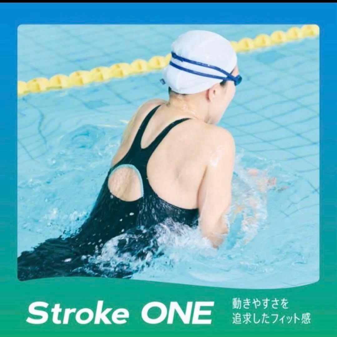 専用　キャップ付　ミズノ　競泳水着　XLサイズ　　フィットネス用　ストロークワン