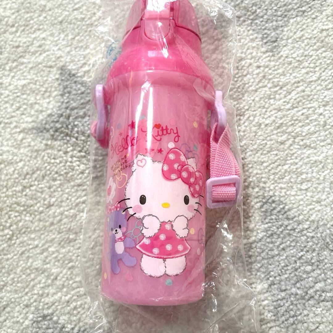 ハローキティ　プッシュ式プラボトル 480ml 直飲み水筒　平成レトロ　激レア