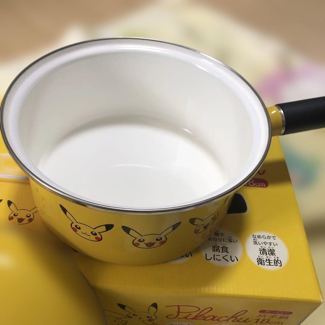 ポケモンセンター　ピカチュウ ホーロー片手鍋 18㎝　フライ返しほか