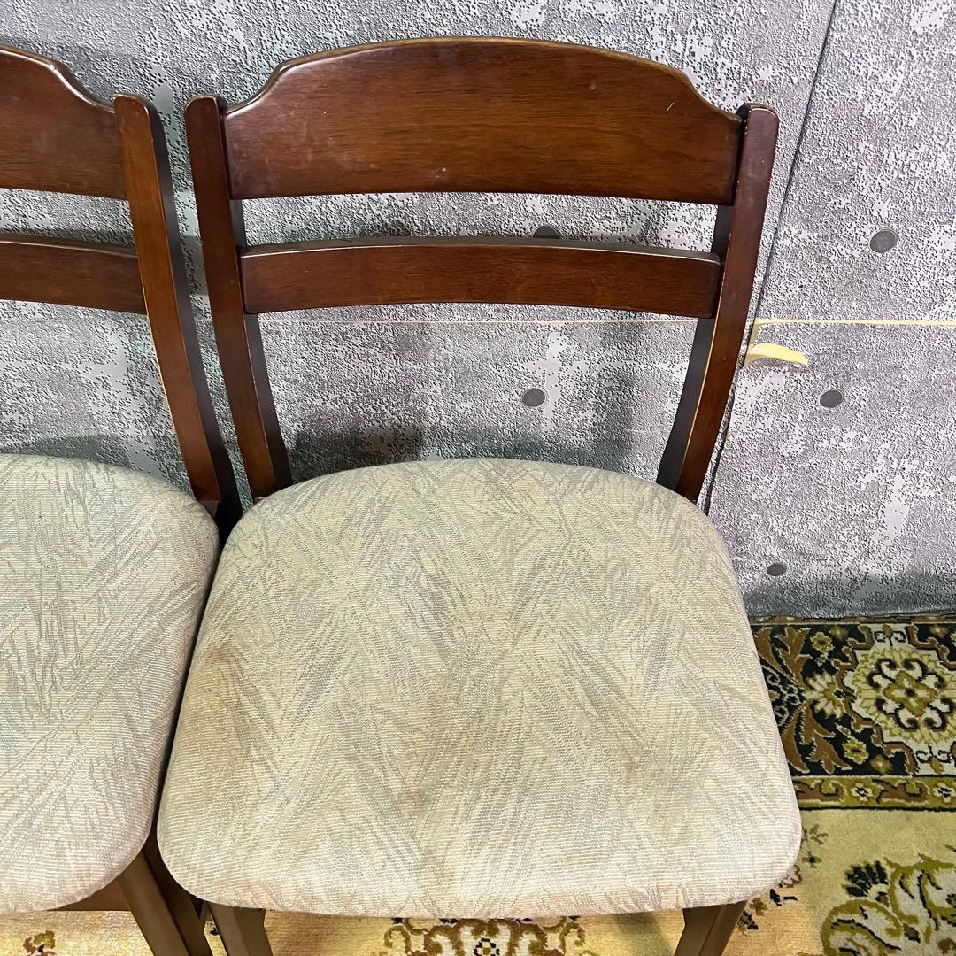꧁SEF家具꧂ダイニングチェア4脚セット ファブリック いす イス 椅子 レトロ
