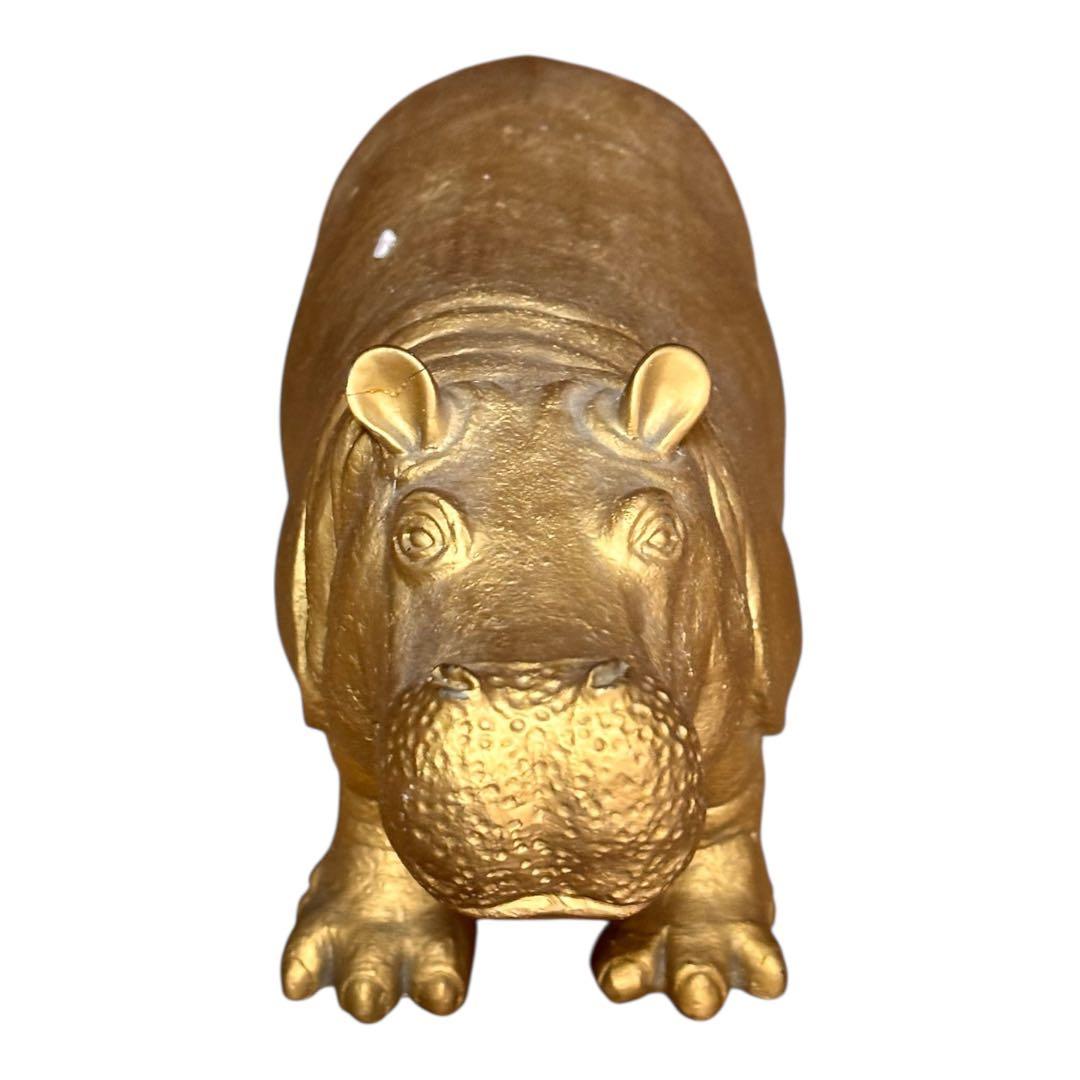 franc franc ideacoのカバとサイのゴールド置物