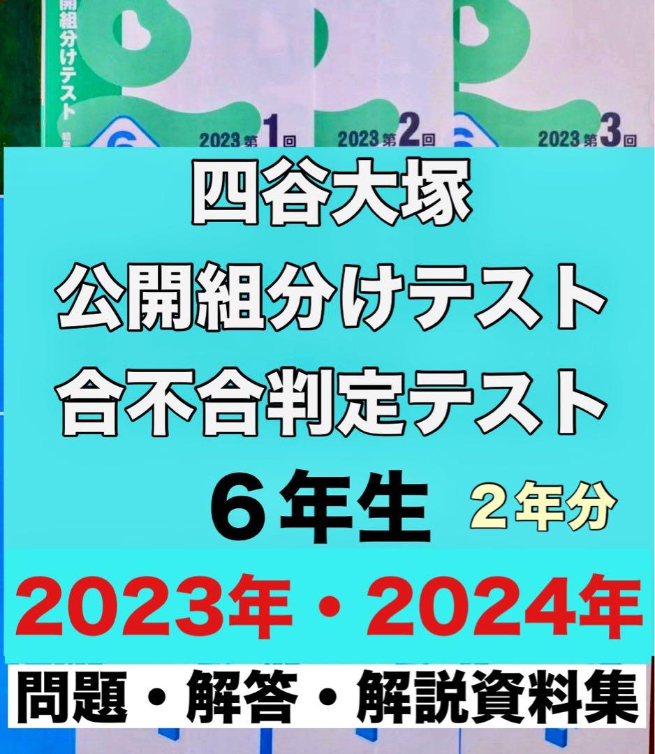 女子　四谷大塚　6年　３年度分　組分け・合不合判定テストセット　最新含　早稲アカ