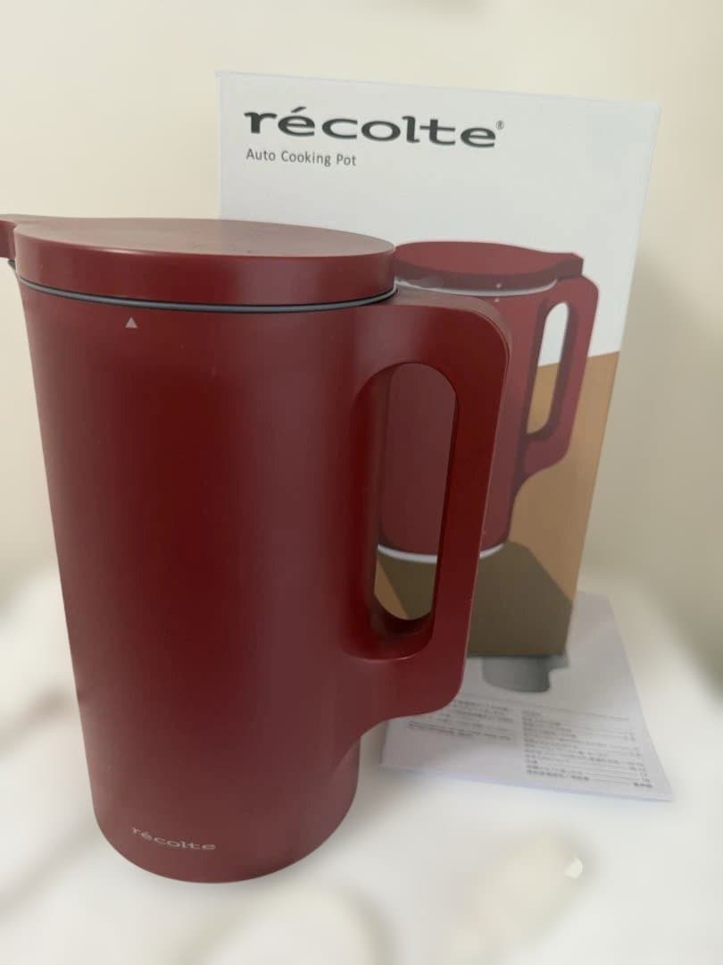 レコルト recolte スープメーカー 全自動調理ポット　限定レッド