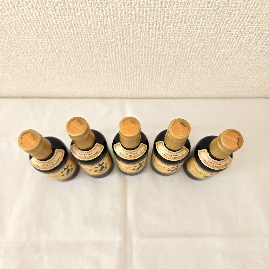 新品未開封 山崎 12年 ウイスキーミニボトル50ml 5本セット