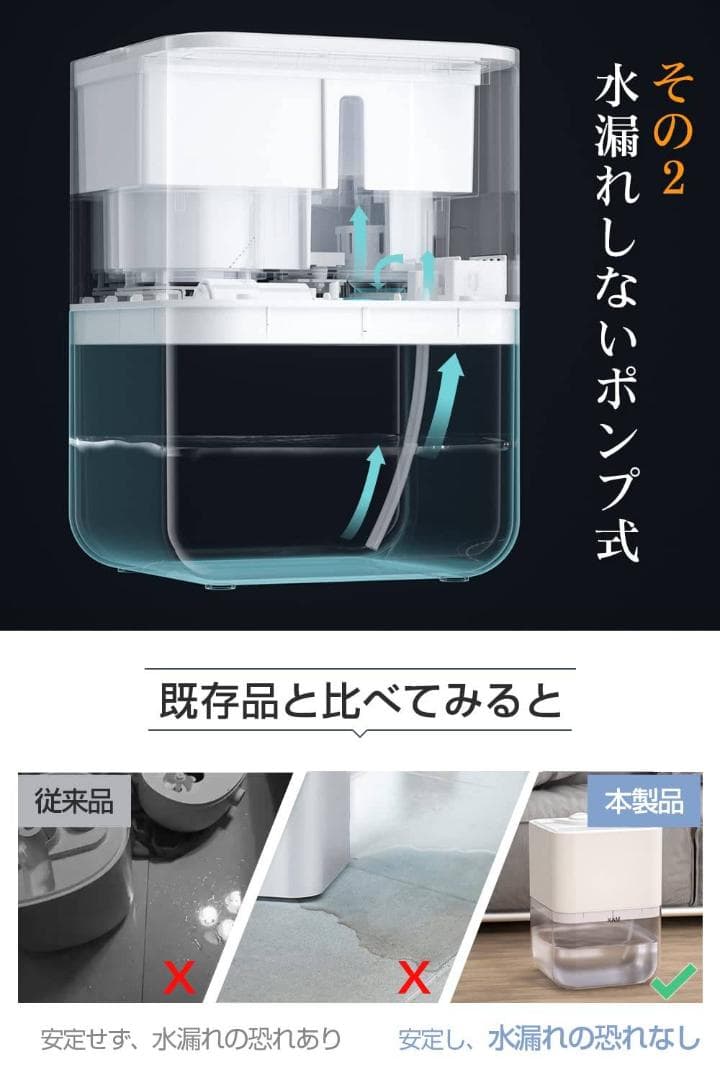 高性能加湿 ハイブリッド式加熱加湿器 ポンプ式