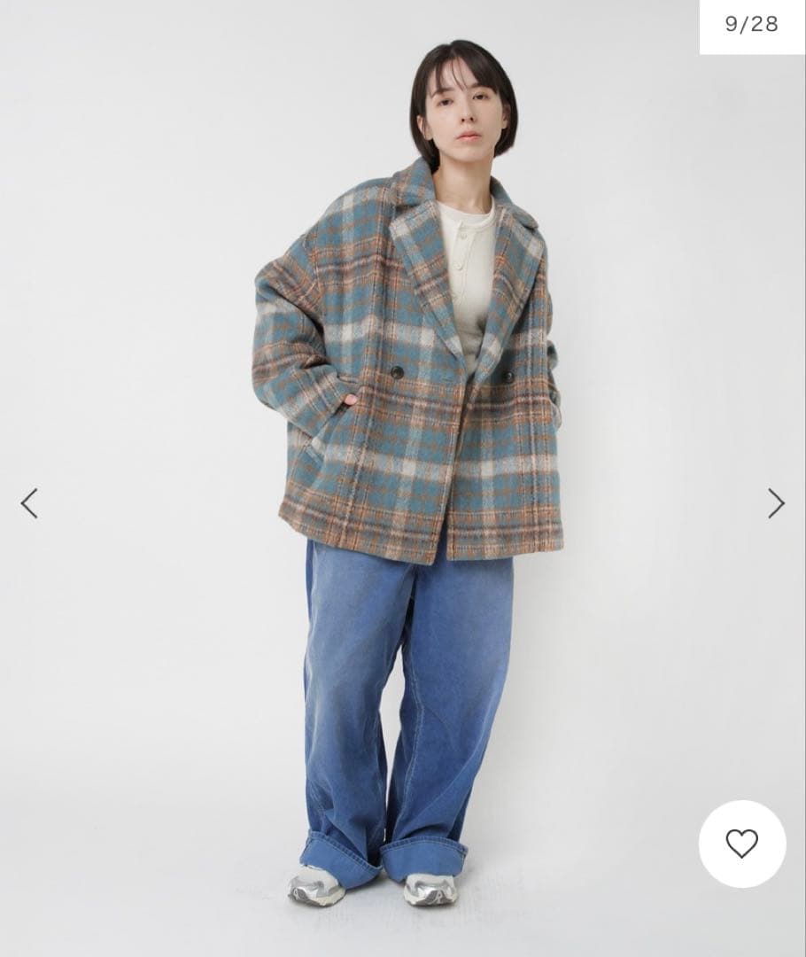 “RNA-N”ユーズドライクコーディロイワークパンツ・インディゴブルー・未使用品