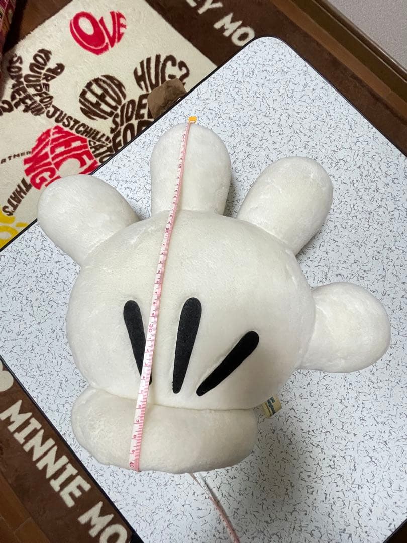 ミッキーマウス　手　ぬいぐるみ　東京ディズニーランド　日本製　スタンド型　大きい