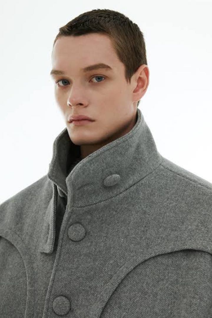【ESC STUDIO】 wool high neck jacket