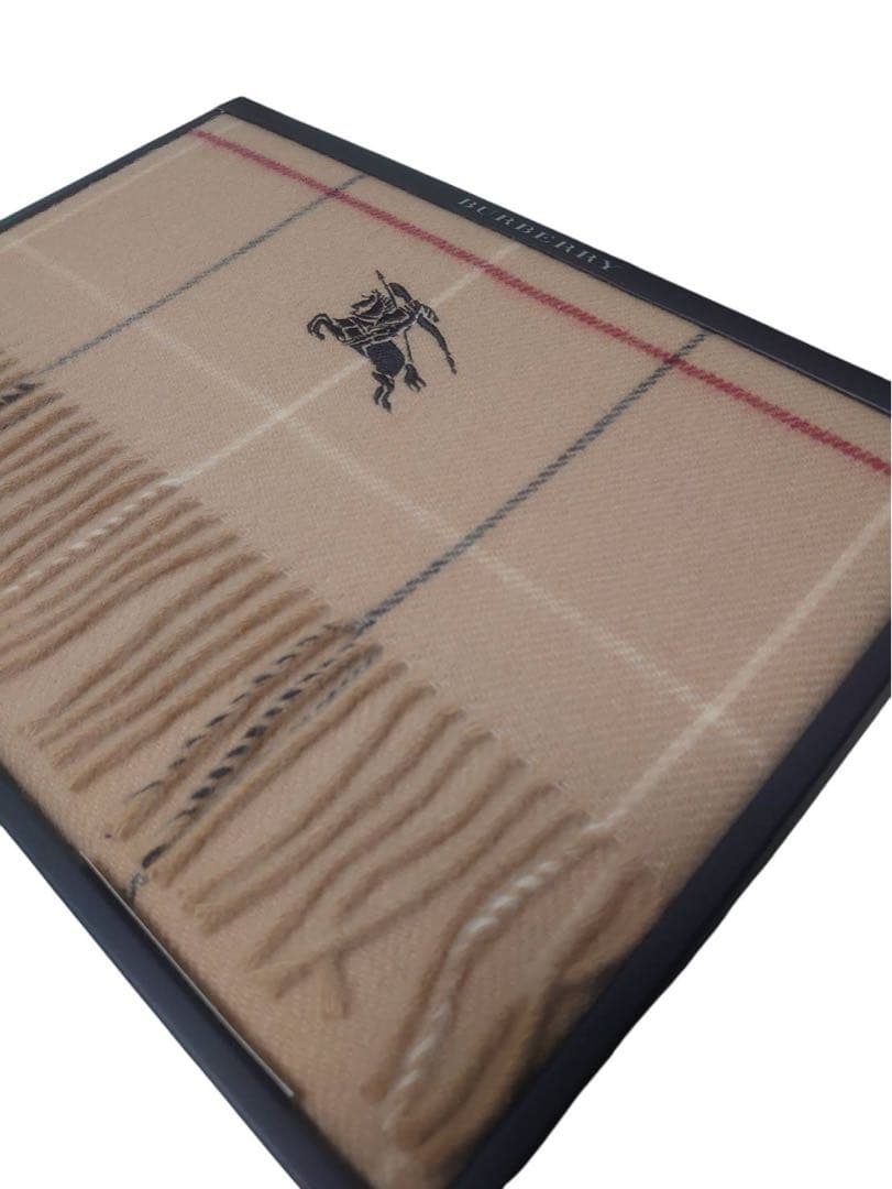 BURBERRY ひざ掛け 65cm x 120cm ウール100%