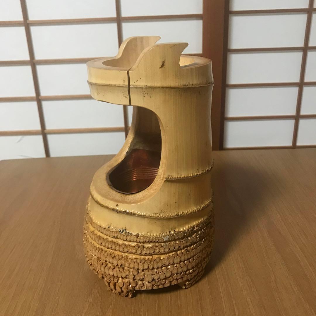 竹　花入れ　亀